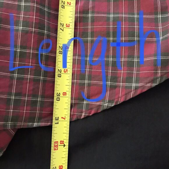 Polo Ralph Lauren Red Green Plaid Classic Fit Cotton Button Down Shirt - L - Picture 6 of 7